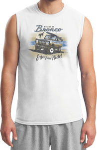Ford Bronco Enjoy the Ride Mens Sleeveless Shirt - Yoga Clothing for You