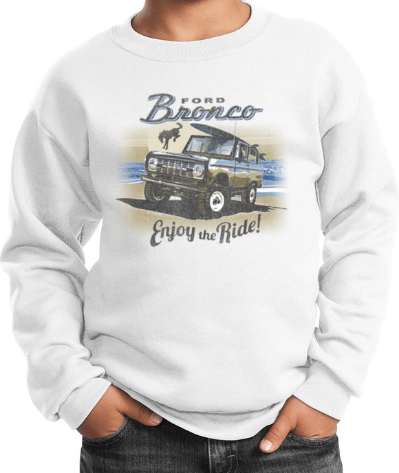 Ford Bronco Enjoy the Ride Kids Sweatshirt - Yoga Clothing for You
