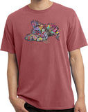I Wish I Was My Sleepy Cat Pigment Dyed T-shirt - Yoga Clothing for You