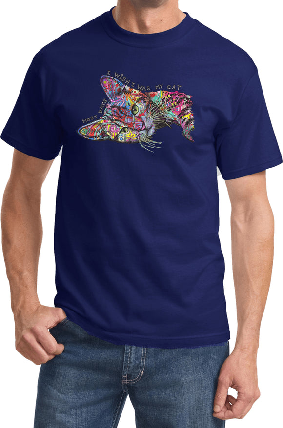 I Wish I Was My Sleepy Cat T-shirt - Yoga Clothing for You