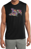I Wish I Was My Sleepy Cat Sleeveless Moisture Wicking Shirt - Yoga Clothing for You