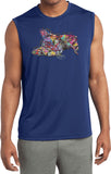 I Wish I Was My Sleepy Cat Sleeveless Moisture Wicking Shirt - Yoga Clothing for You