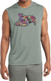 I Wish I Was My Sleepy Cat Sleeveless Moisture Wicking Shirt - Yoga Clothing for You