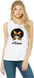 Mom Bun Rasta Melanin Womens Sleeveless Shirt - Yoga Clothing for You