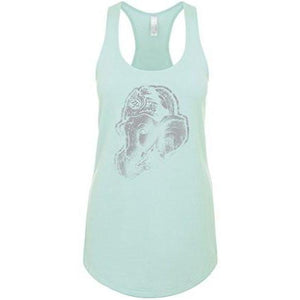 Womens Ganesh Profile Racer-back Tank Top - Yoga Clothing for You - 9