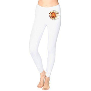 Ladies Sleeping Sun Cotton/Spandex Leggings - Yoga Clothing for You