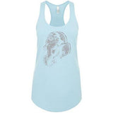 Womens Ganesh Profile Racer-back Tank Top - Yoga Clothing for You - 2