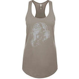 Womens Ganesh Profile Racer-back Tank Top - Yoga Clothing for You - 15
