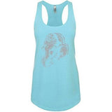 Womens Ganesh Profile Racer-back Tank Top - Yoga Clothing for You - 14