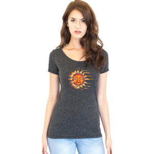 Ladies Sleeping Sun Recycled Triblend Yoga Tee - Yoga Clothing for You - 5