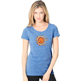 Ladies Sleeping Sun Recycled Triblend Yoga Tee - Yoga Clothing for You - 8