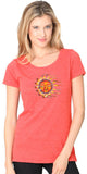 Ladies Sleeping Sun Recycled Triblend Yoga Tee - Yoga Clothing for You