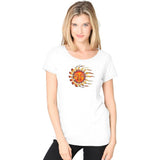 Ladies Sleeping Sun Recycled Triblend Yoga Tee - Yoga Clothing for You - 1