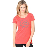 Ladies Recycled Triblend Yoga Tee Shirt - Thin Om Symbol - Yoga Clothing for You - 5