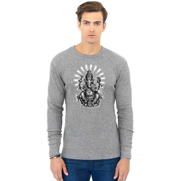 Men's Ganesh Eco Thermal Tee - Yoga Clothing for You