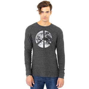 Men's Peace Earth Eco Thermal Tee - Yoga Clothing for You