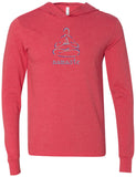 Mens "Namaste Lotus" Lightweight Hoodie Tee Shirt - Yoga Clothing for You