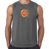 Mens "Sleeping Sun" Muscle Tee Shirt - Yoga Clothing for You