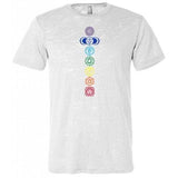 Mens Colored 7 Chakras Burnout Tee Shirt - Yoga Clothing for You - 2