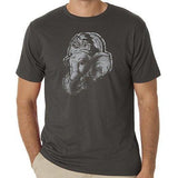 Mens Ganesha Profile Organic Cotton T-Shirt - Yoga Clothing for You - 7