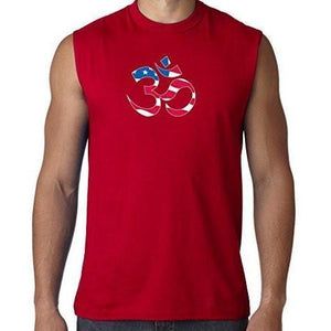 Mens Classic Patriotic OM Tee Shirt - Yoga Clothing for You - 2