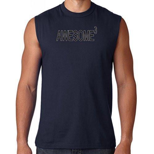 Mens Awesome Cubed Muscle Tee Shirt - Yoga Clothing for You - 4