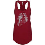 Womens Ganesh Profile Racer-back Tank Top - Yoga Clothing for You - 13