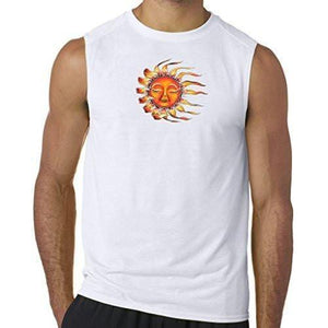 Mens "Sleeping Sun" Muscle Tee Shirt - Yoga Clothing for You - 8