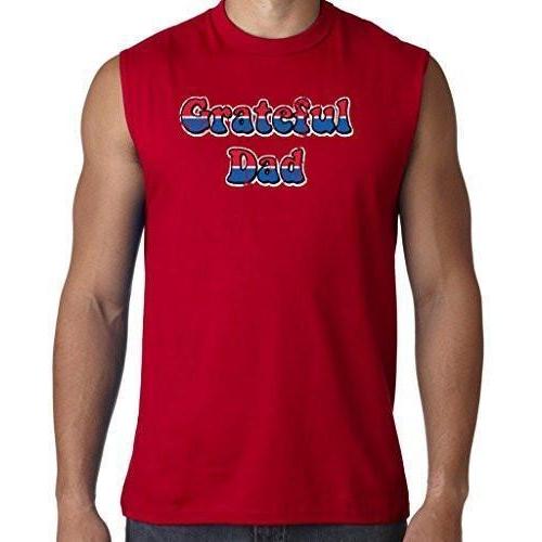 Mens American Grateful Dad Muscle Tee - Yoga Clothing for You - 5