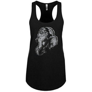 Womens Ganesh Profile Racer-back Tank Top - Yoga Clothing for You - 7