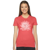 Ladies Lotus Flower Tee Shirt - Made in America - Yoga Clothing for You