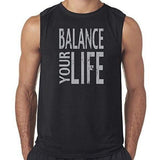 Mens "Balance" Muscle Tee Shirt - Yoga Clothing for You