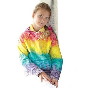 Girls Lightweight Rainbow Hoodie - Yoga Clothing for You