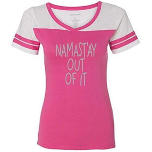 Womens "Namast'ay Out of It" Sporty Yoga Tee - Yoga Clothing for You - 2
