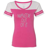 Womens "Namast'ay Out of It" Sporty Yoga Tee - Yoga Clothing for You - 2
