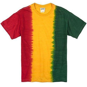Mens Rasta Tie Dye T-Shirt - No Print - Yoga Clothing for You