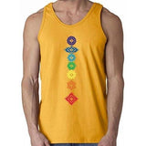 Mens Floral 7 Chakras Tank Top - Yoga Clothing for You - 4