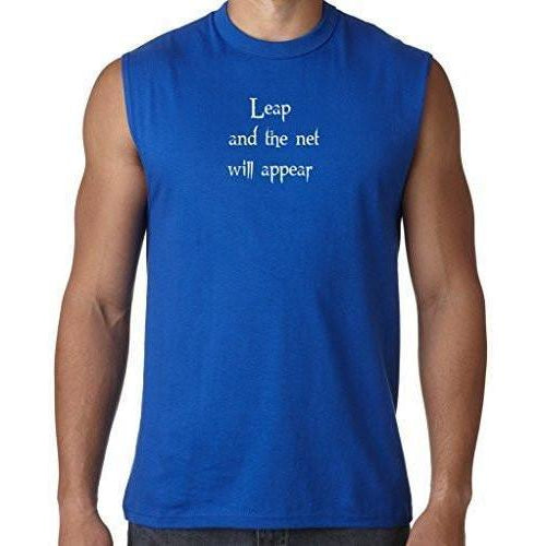 Mens Zen Leap Muscle Tee Shirt - Yoga Clothing for You - 1