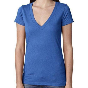 Womens Lightweight Deep V-neck Tee Shirt - Yoga Clothing for You - 15