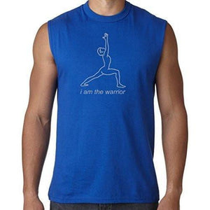 Mens Line Warrior Muscle Tee Shirt - Yoga Clothing for You - 4