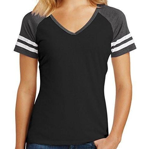 Womens Sporty V-neck Top - Yoga Clothing for You - 1