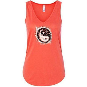 Ladies Yin Yang Sun Flowy Tank Top - Yoga Clothing for You