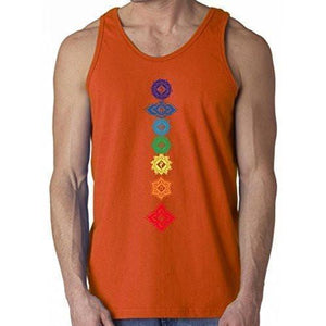 Mens Floral 7 Chakras Tank Top - Yoga Clothing for You - 8