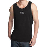 Mens Hindu Patch Cotton Tank Top - Middle Print - Yoga Clothing for You - 1