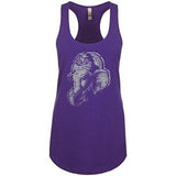 Womens Ganesh Profile Racer-back Tank Top - Yoga Clothing for You - 10