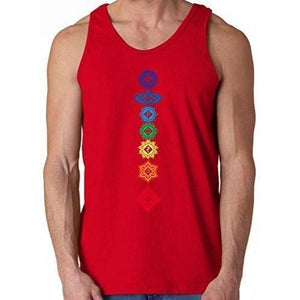Mens Floral 7 Chakras Tank Top - Yoga Clothing for You - 10