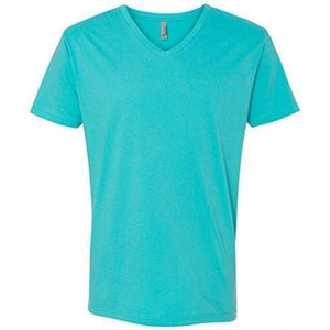 Mens Fitted Cotton V-neck Tee Shirt - Yoga Clothing for You - 5