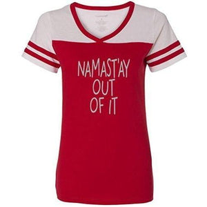 Womens "Namast'ay Out of It" Sporty Yoga Tee - Yoga Clothing for You - 6