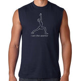 Mens Line Warrior Muscle Tee Shirt - Yoga Clothing for You - 2
