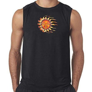 Mens "Sleeping Sun" Muscle Tee Shirt - Yoga Clothing for You